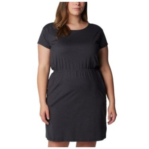 (NWT) COLUMBIA "Pacific Haze" Elastic Drop Waist T-Shirt Dress, Dark Gray - 2X - Picture 11 of 11